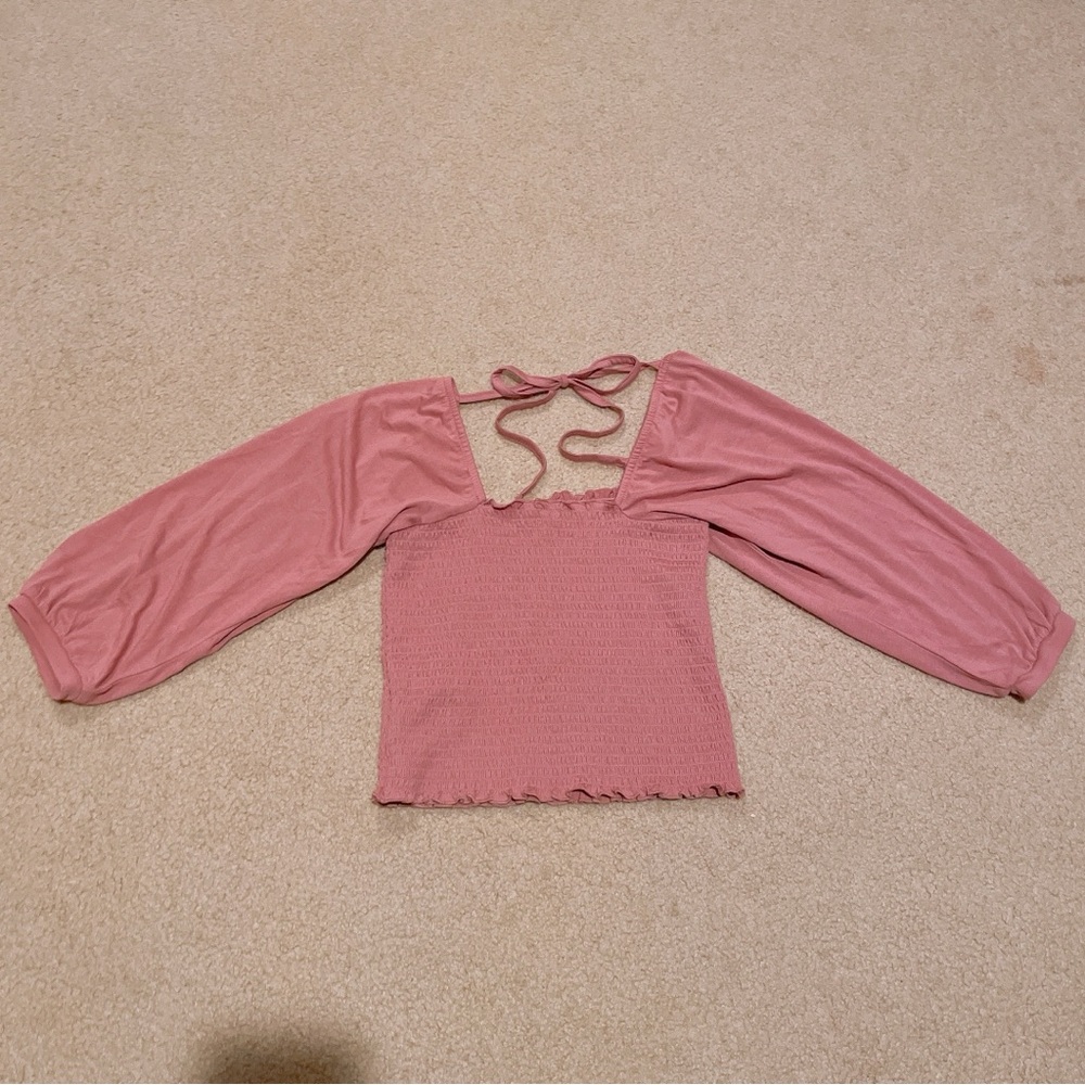 Vero Moda Dusty Pink Textured Top